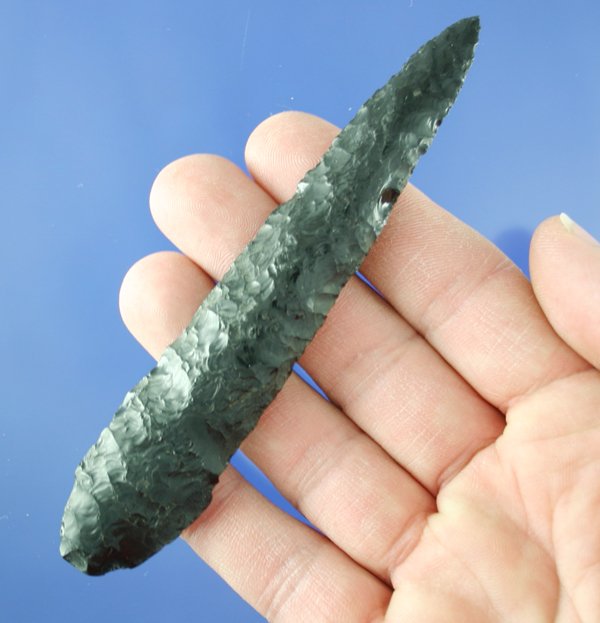 5 1/2+" Obsidian Knife found in Lake Co, Oregon - 3