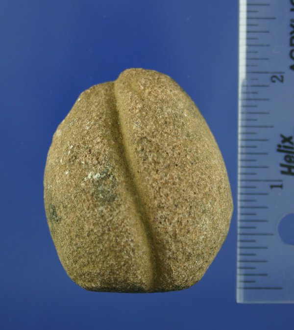 2 1/8" Grooved Loaf Stone found in Kentucky - 2