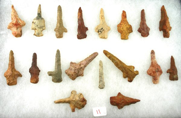 Group of 18 southern flint drills