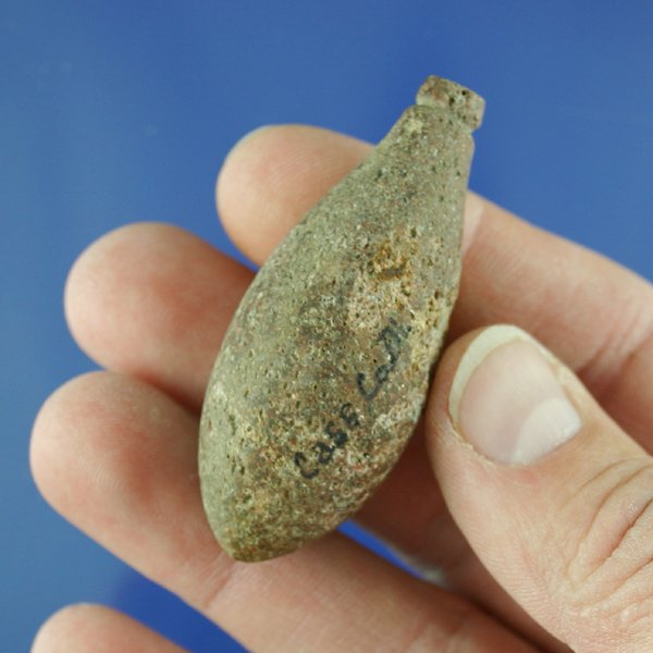 2 1/4" Plummet found in Cass Co IL. Meadows COA  - 3