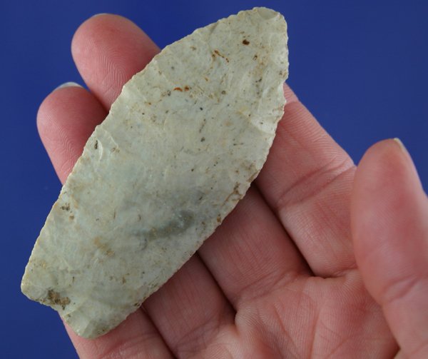 3" Paleo Lancelate - Ohio. Nicely ground AACA