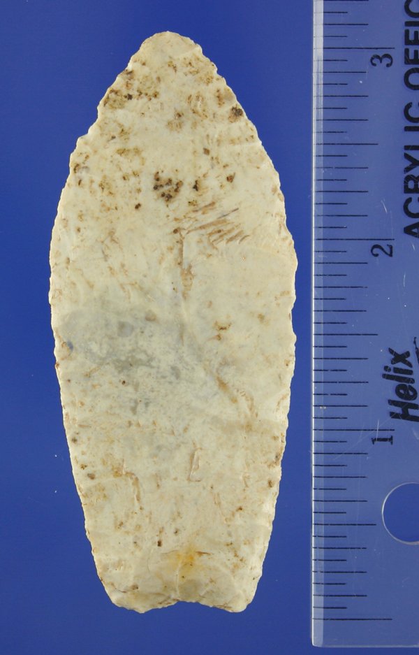 3" Paleo Lancelate - Ohio. Nicely ground AACA - 3