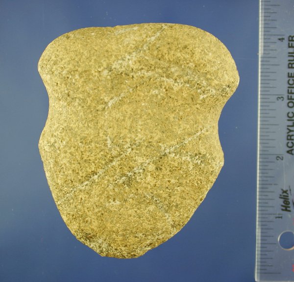 3 5/8" Full Grooved Axe found in White Co, IN. - 3