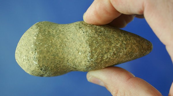 3 5/8" Full Grooved Axe found in White Co, IN. - 5