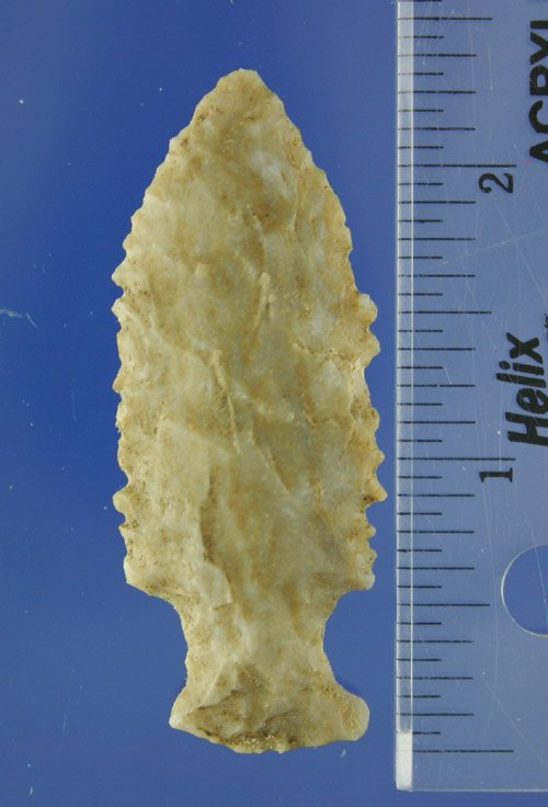 AACA 2 5/16" heavily serrated Stemmed Point found - 2