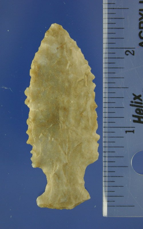 AACA 2 5/16" heavily serrated Stemmed Point found - 3