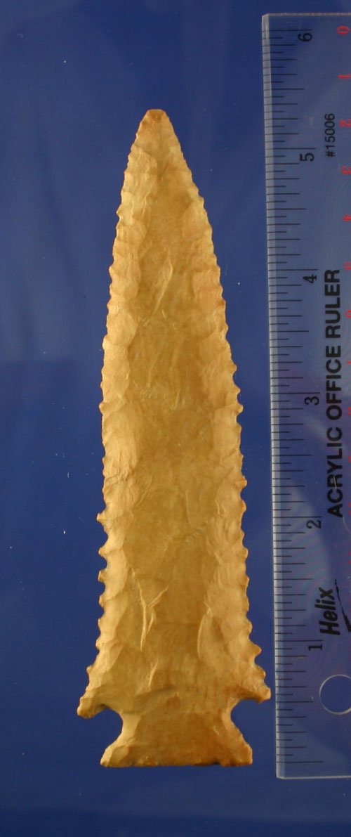 5 5/16" Serrated Kirk found in TN. - 2