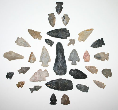 Group of 30 assorted points, mostly ohio. Ex Gilb - 2