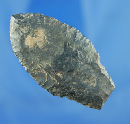 2 3/8" Paleo Stemmed Lance found in Stark Co. OH ma