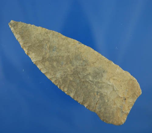 3 9/16" Paleo Knife found in Tusc. County OH. Lar Ho: 3 9/16" Paleo Knife found in Tusc. County OH. Lar Hothem Collection.