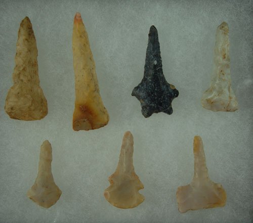 Group of 7 OH Drills. Lar Hothem Collection.: Group of 7 OH Drills. Lar Hothem Collection.