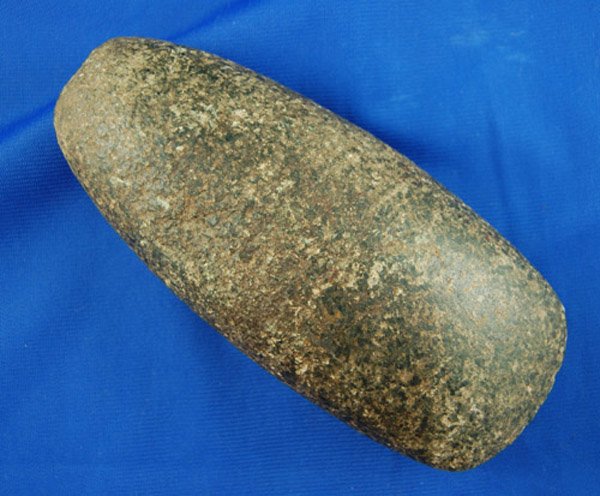 6 1/2" Hardstone Celt found in Delaware county OH.: 6 1/2" Hardstone Celt found in Delaware county OH. Ex Doug Hooks. Lar Hothem Collection.