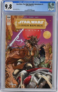 Star Wars: The High Republic Adventures #1 CGC 9.8: Star Wars: The High Republic Adventures #1 | IDW 2/21 | CGC Graded 9.8 | WHITE Pages. Professionally graded/encapsulated.
