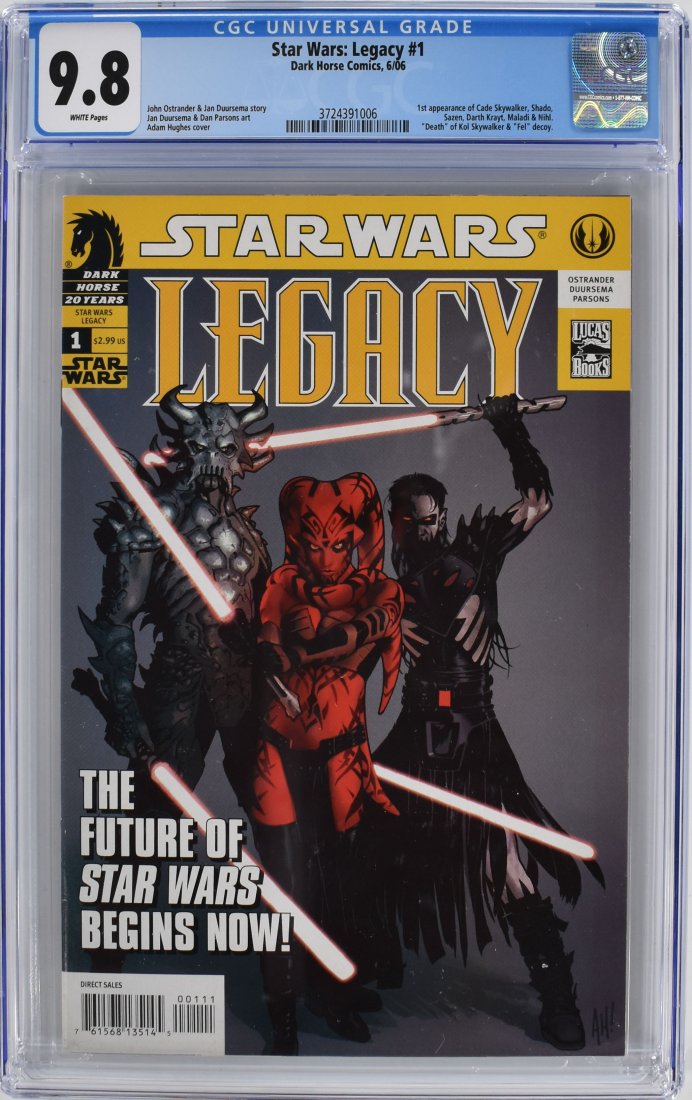 Star Wars: Legacy  #1 CGC 9.8 (1 of 2)