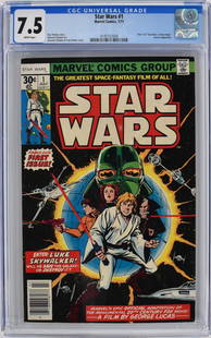 Star Wars #1 CGC 7.5 1977: Star Wars #1 | Marvel 7/77 | CGC Graded 7.5 | WHITE Pages. Professionally graded/encapsulated.