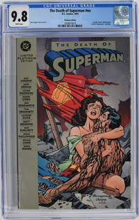 The Death of Superman #NN CGC 9.8 Platinum Edition: The Death of Superman #NN | PLATINUM EDITION | DC 1993 | CGC Graded 9.8 | WHITE Pages. Professionally graded/encapsulated.