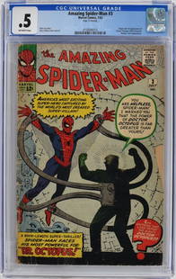 Amazing Spider-Man #3 CGC .5 1963: Amazing Spider-Man #3 | Marvel 7/63 | CGC Graded .5 | OFF-WHITE Pages. Professionally graded/encapsulated. Page 12 Missing.