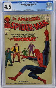 Amazing Spider-Man #10 CGC 4.5 1964: Amazing Spider-Man #10 | Marvel 3/64 | CGC Graded 4.5 | OFF-WHITE to WHITE Pages. Professionally graded/encapsulated. 1st Appearance of the Big Man and the Enforcers.