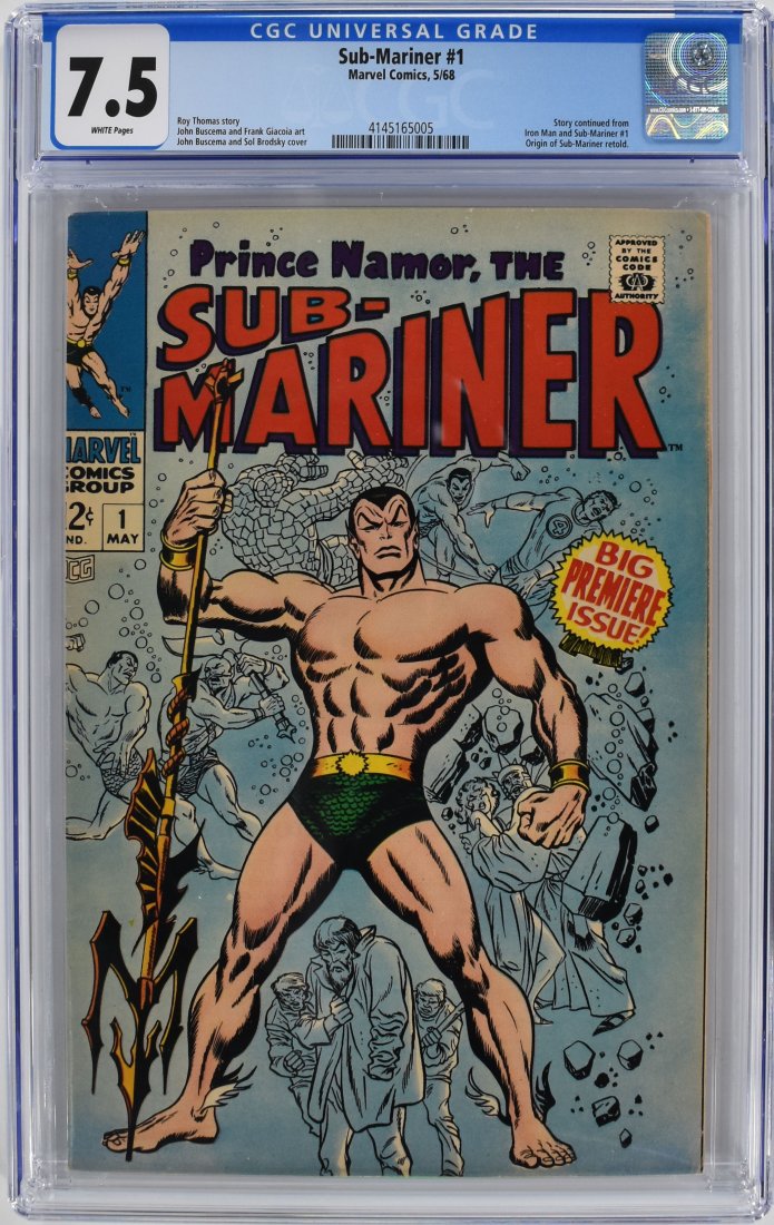 Sub-Mariner #1 CGC 7.5 1968 (1 of 2)