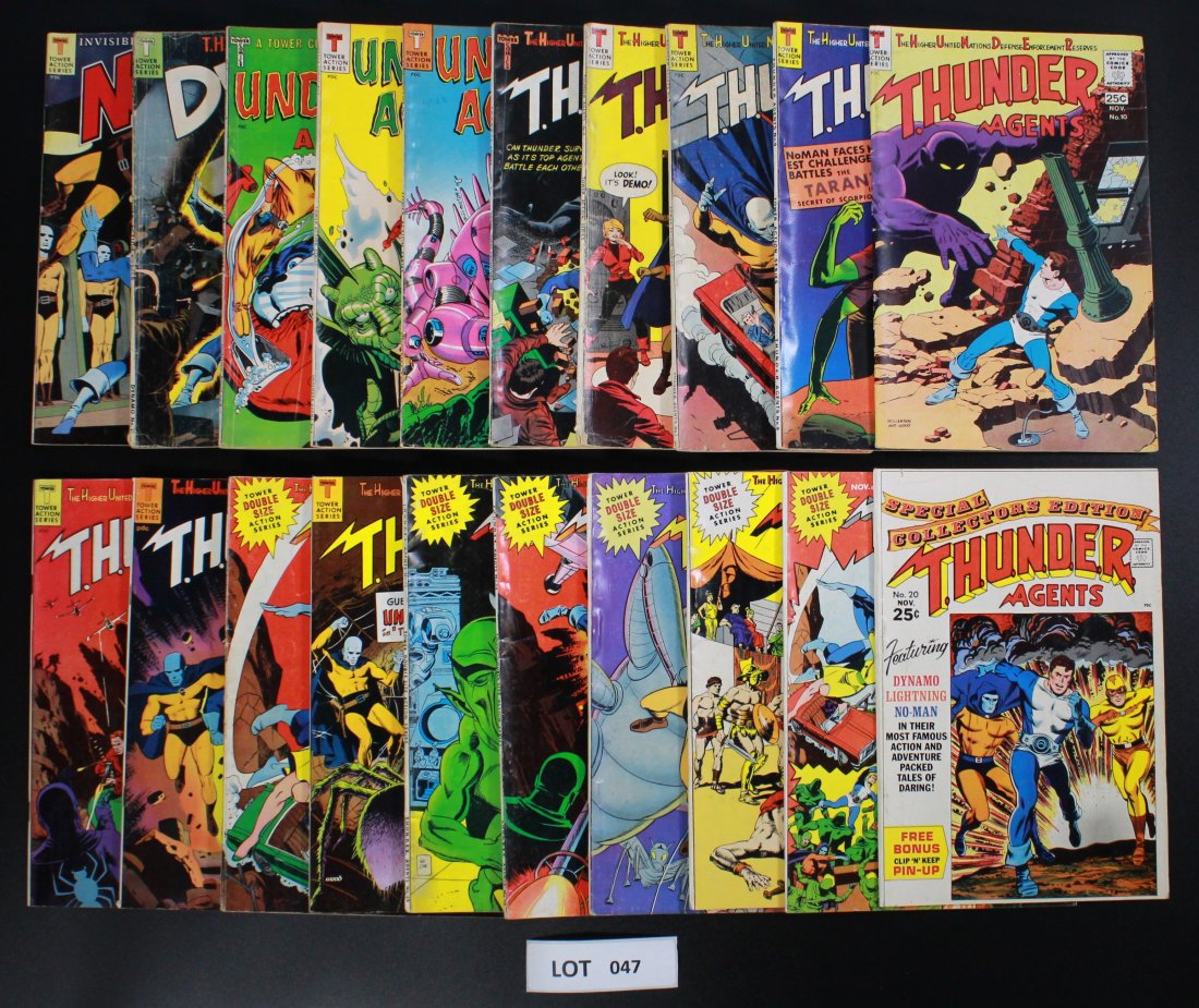 Tower Action Comics Group of 20 Comics THUNDER AGENT (1 of 3)