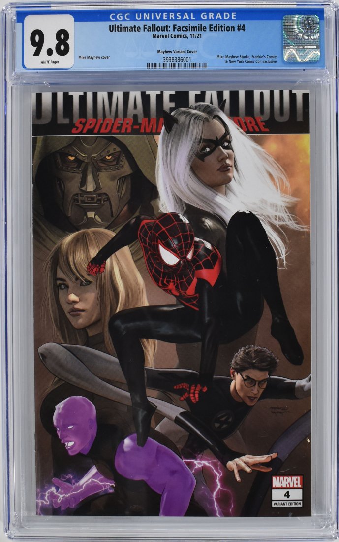 Ultimate Fallout: Facsimile Edition #4 CGC 9.8 2021 Mayhew Variant Cover (1 of 2)