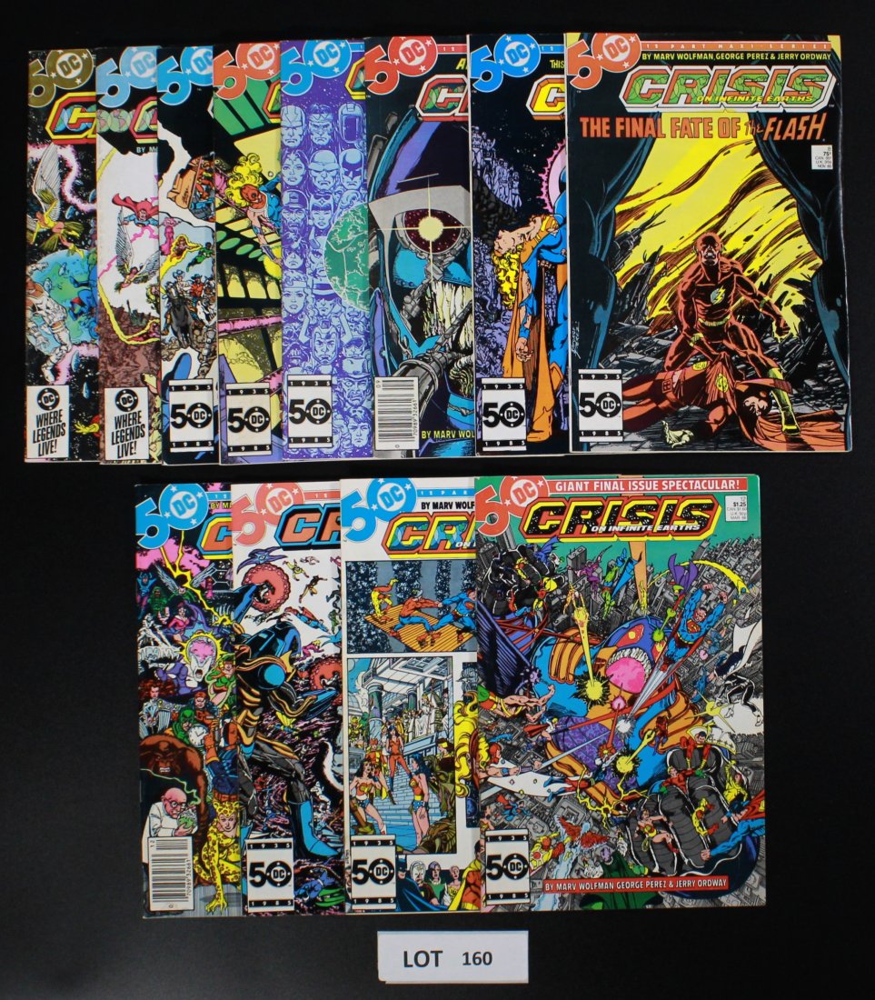 Crisis on Infinite Earths Complete Run Group of 12 Comics (1 of 3)