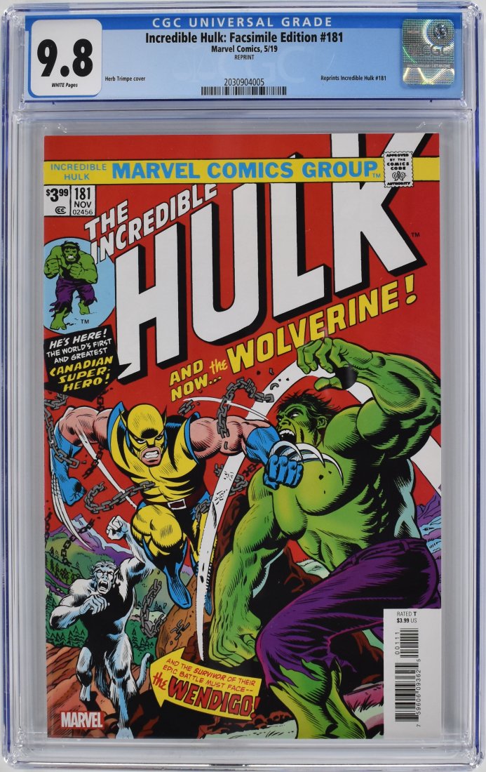 Incredible Hulk: Facsimile Edition #181 CGC 9.8 2019 (1 of 2)