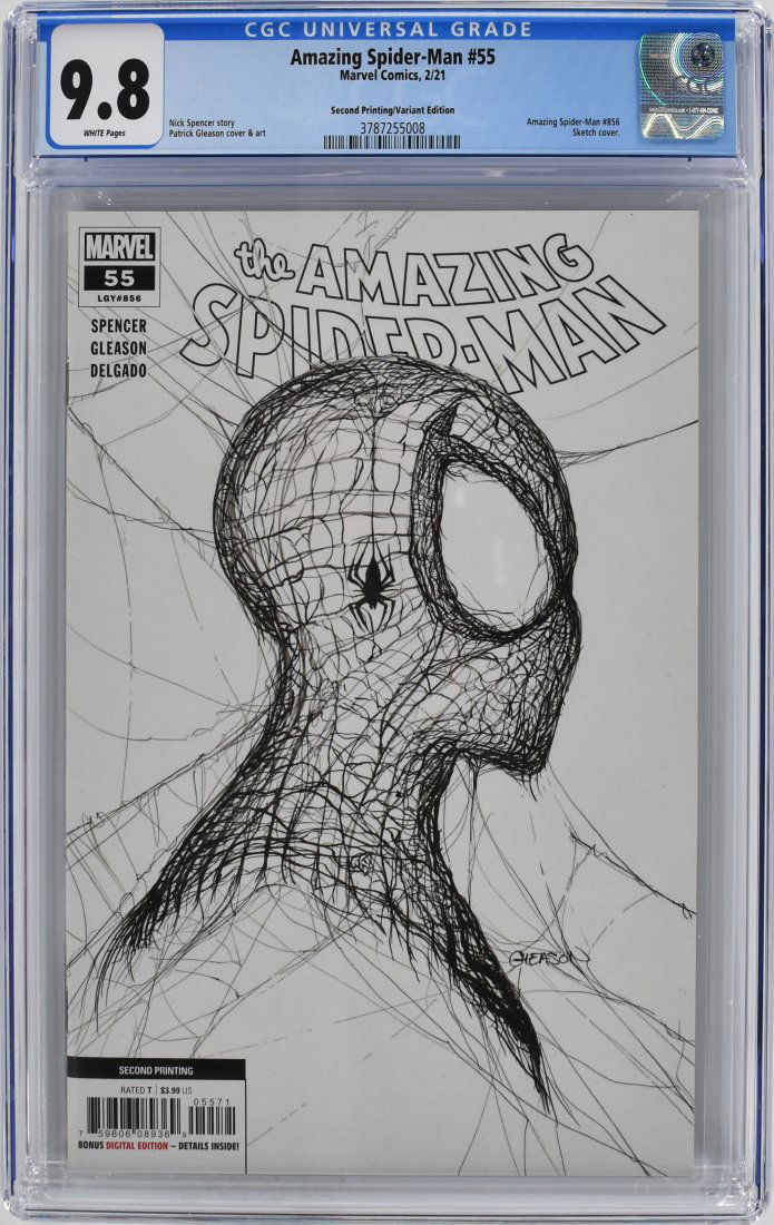 Amazing Spider-Man #55 CGC 9.8 2021 Second Printing Gleason Cover (1 of 2)