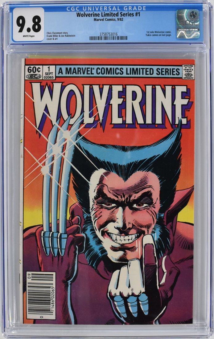 Wolverine Limited Series #1 CGC 9.8 1982 ULTRA RARE Newsstand (1 of 2)