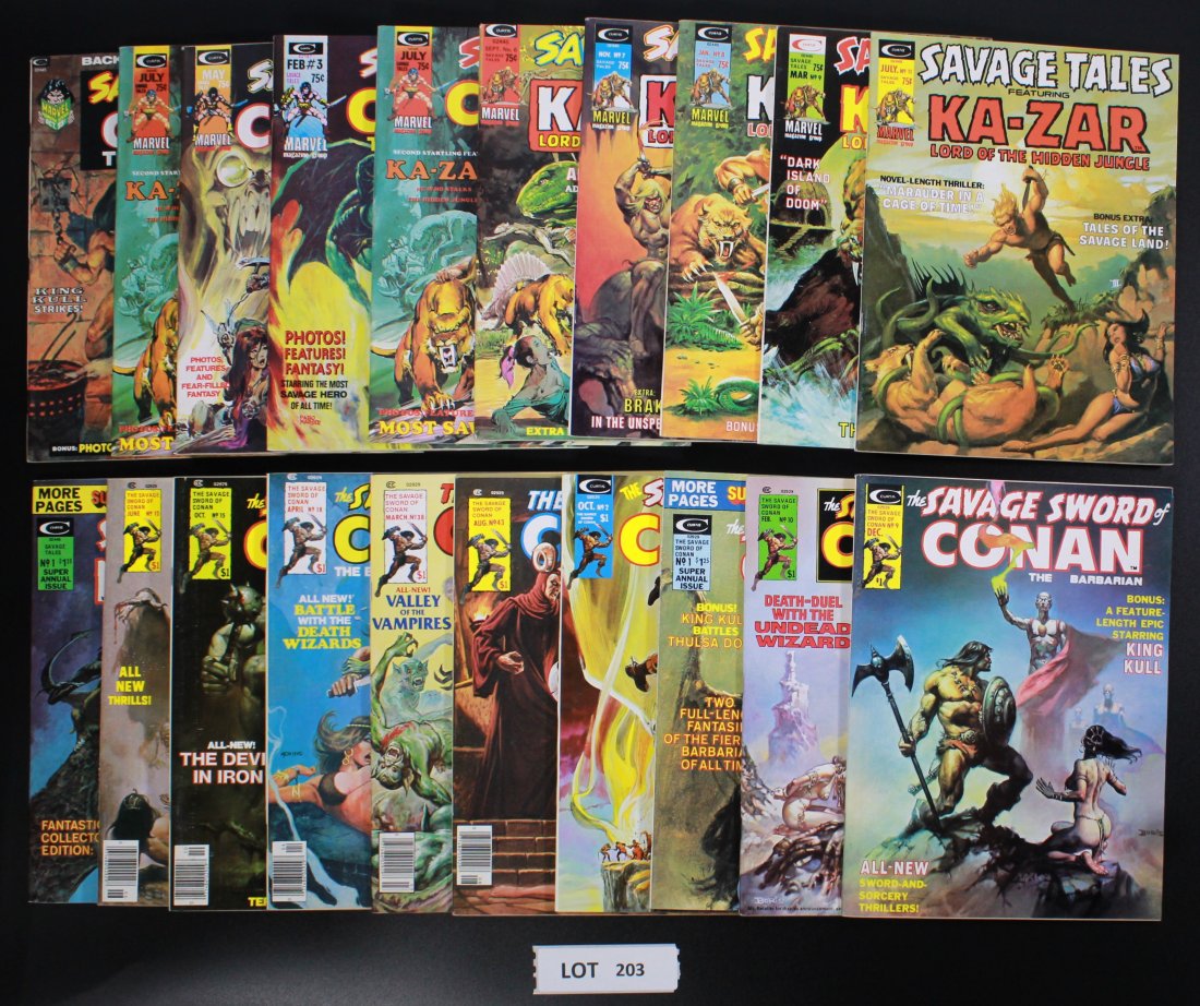 Savage Tales and Savage Sword Group of 20 Comics (1 of 3)