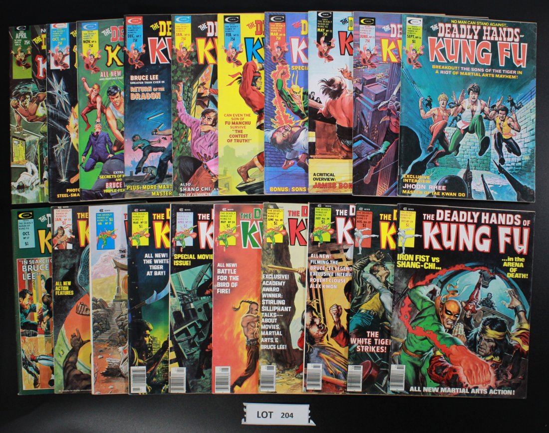 The Deadly Hands of Kung Fu Group of 20 Comics (1 of 3)