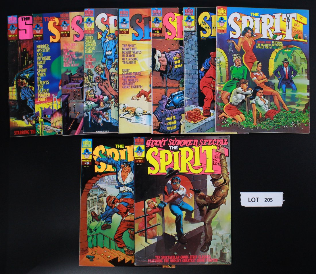 The Spirit Group of 10 Comics 1-10 (1 of 3)