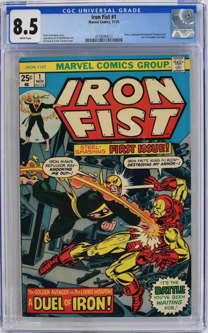 Iron Fist #1 CGC 8.5 1975 (1 of 2)