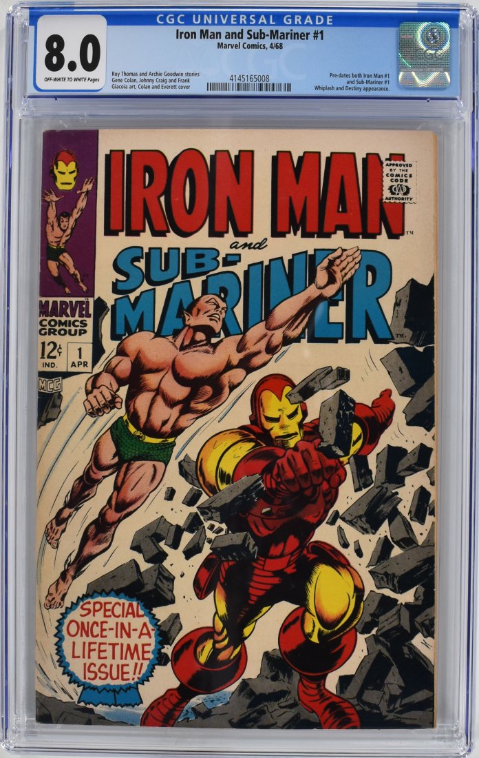 Iron Man and Sub-Mariner #1 CGC 8.0 1968 (1 of 2)