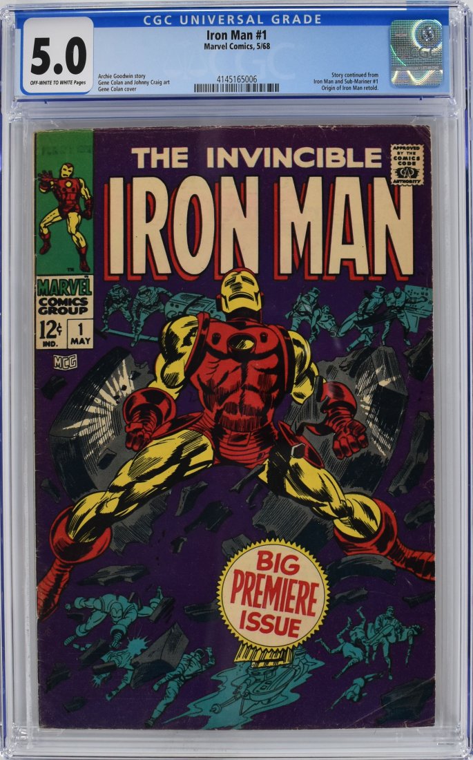 Iron Man #1 CGC 5.0 1968 (1 of 2)