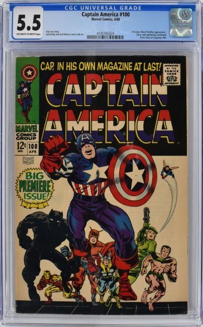 Captain America #100 CGC 5.5 1968 (1 of 2)