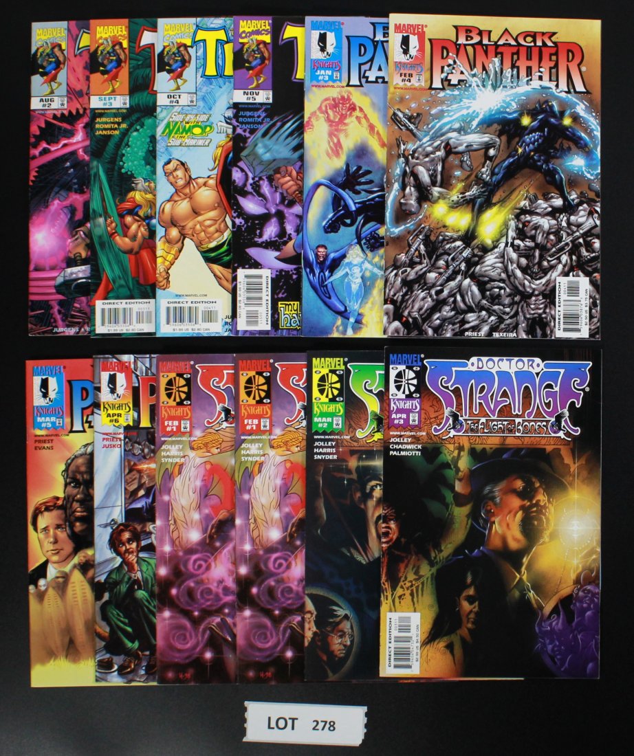 Thor, Black Panther, and Doctor Strange Group of 12 Comics (1 of 2)