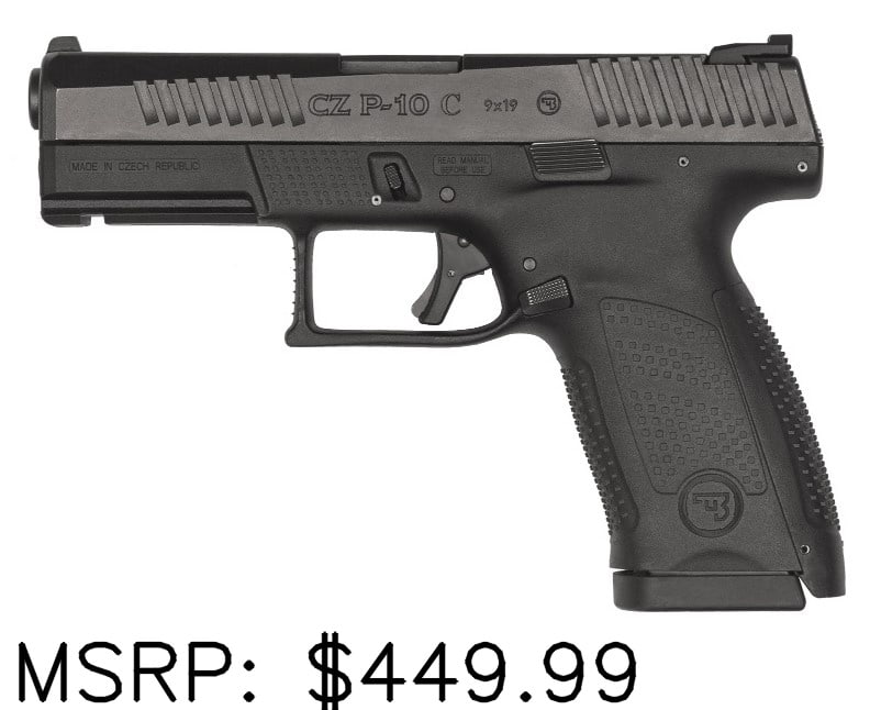 CZ P-10 C 9mm Semi-Auto Pistol: CZ P-10 C 9mm Semi-Auto Pistol , Brand New - Never Fired