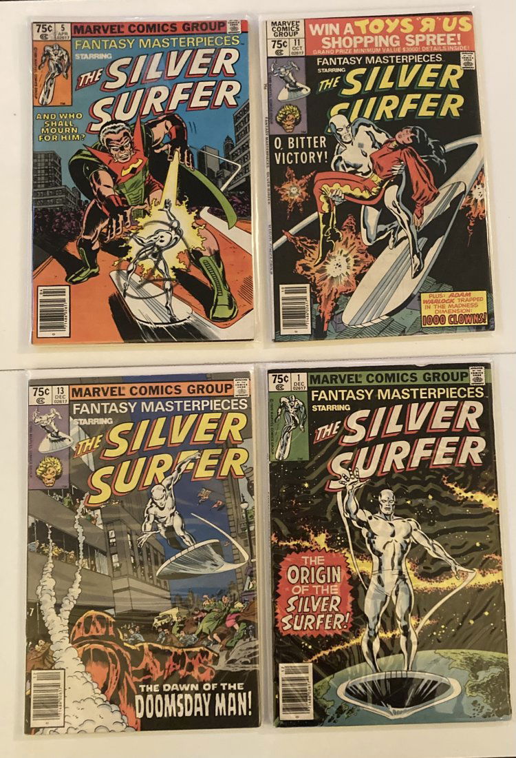 60+ Bronze era Marvel comic lot - Godzilla, MTIO, Surfer with many early newsstands (1 of 10)