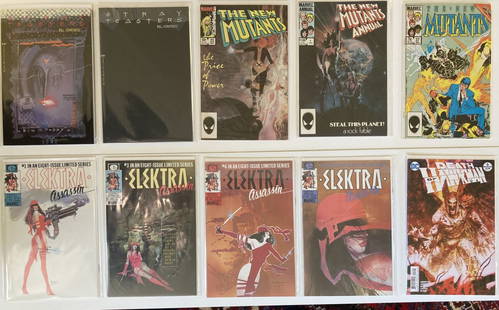 LARGE Bill Sienkiewicz lot, Stray Toasters, Elektra and many more: Nice lot of Bill Sienkiewicz comics, including high grade copies of complete Stray Toasters and Elektra miniseries, 4 classic What If issues and more from the pen of one of the modern masters.