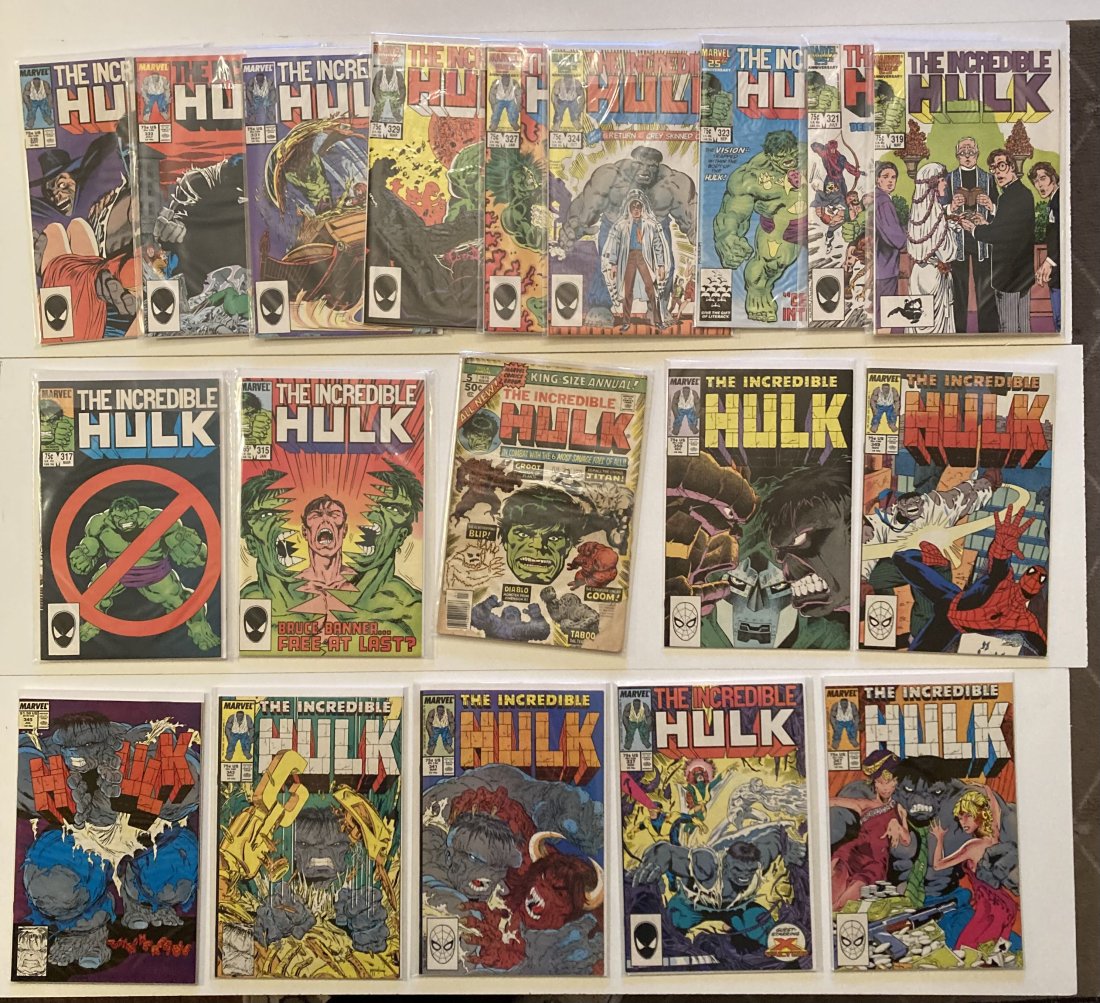 Incredible Hulk 315-350, no 325 or 340 + Hulk Annual 5 (1 of 2)