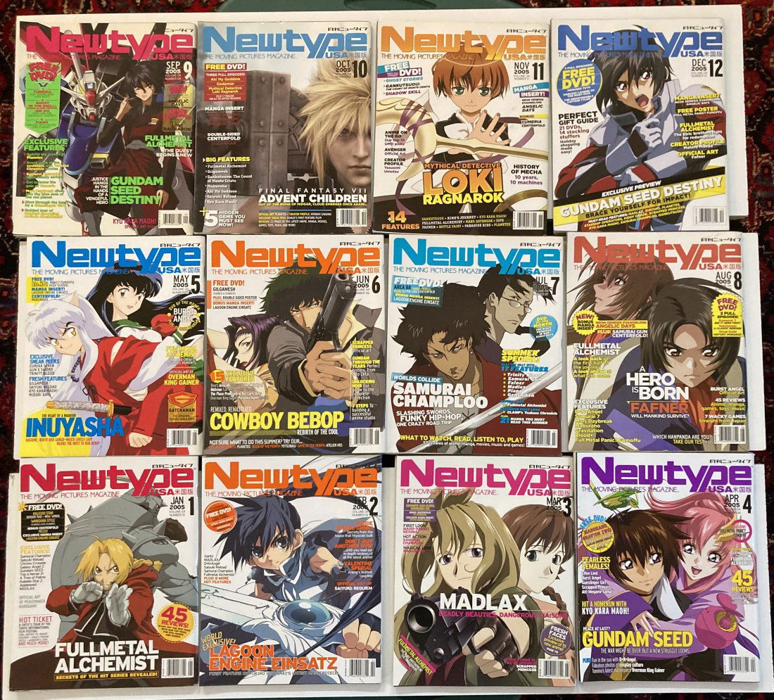 Newtype USA 2005 complete set (1 of 2)