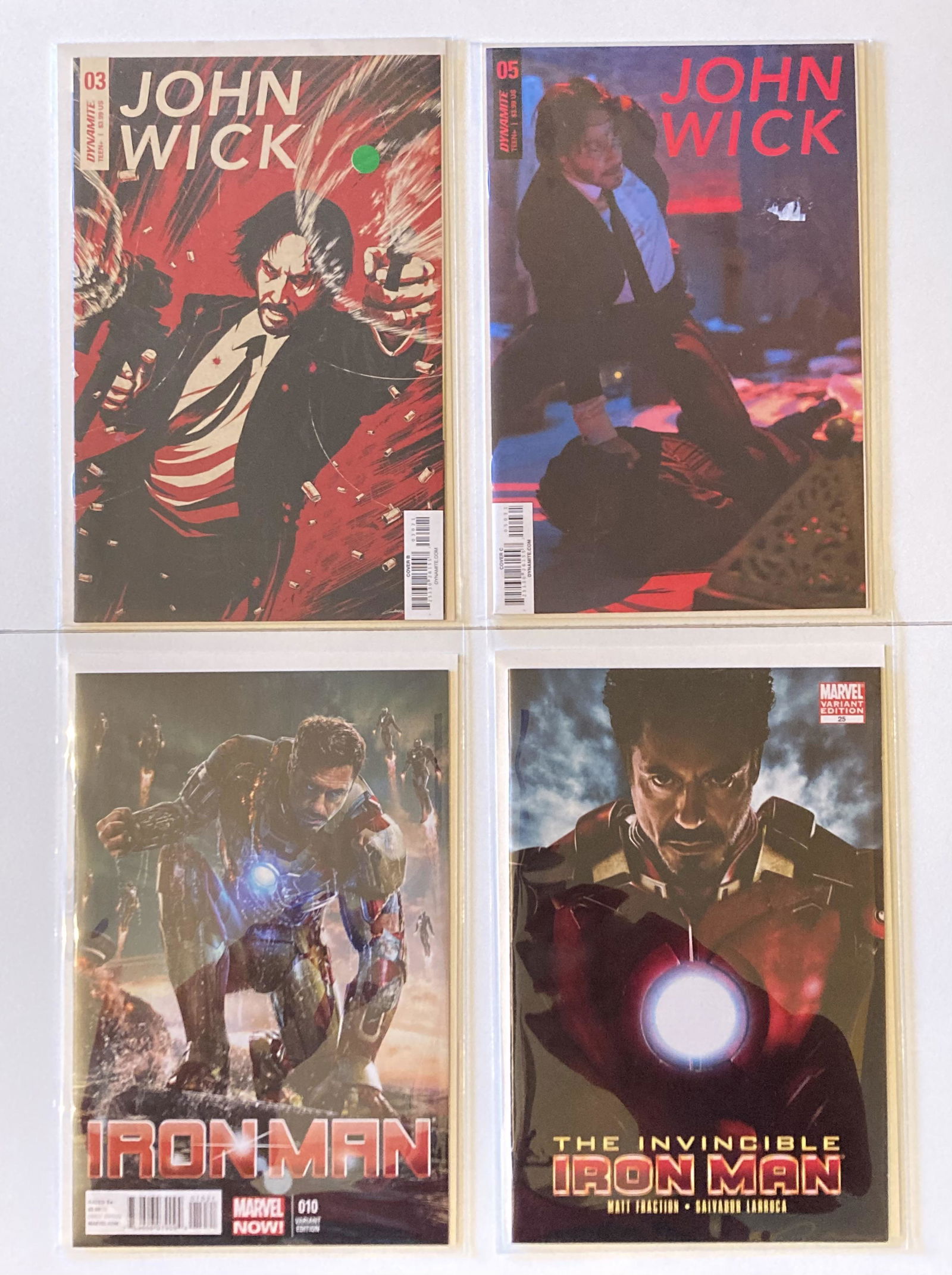 Iron Man Robert Downey Jr& Keanu Reeves John Wick photo cover lot (1 of 3)