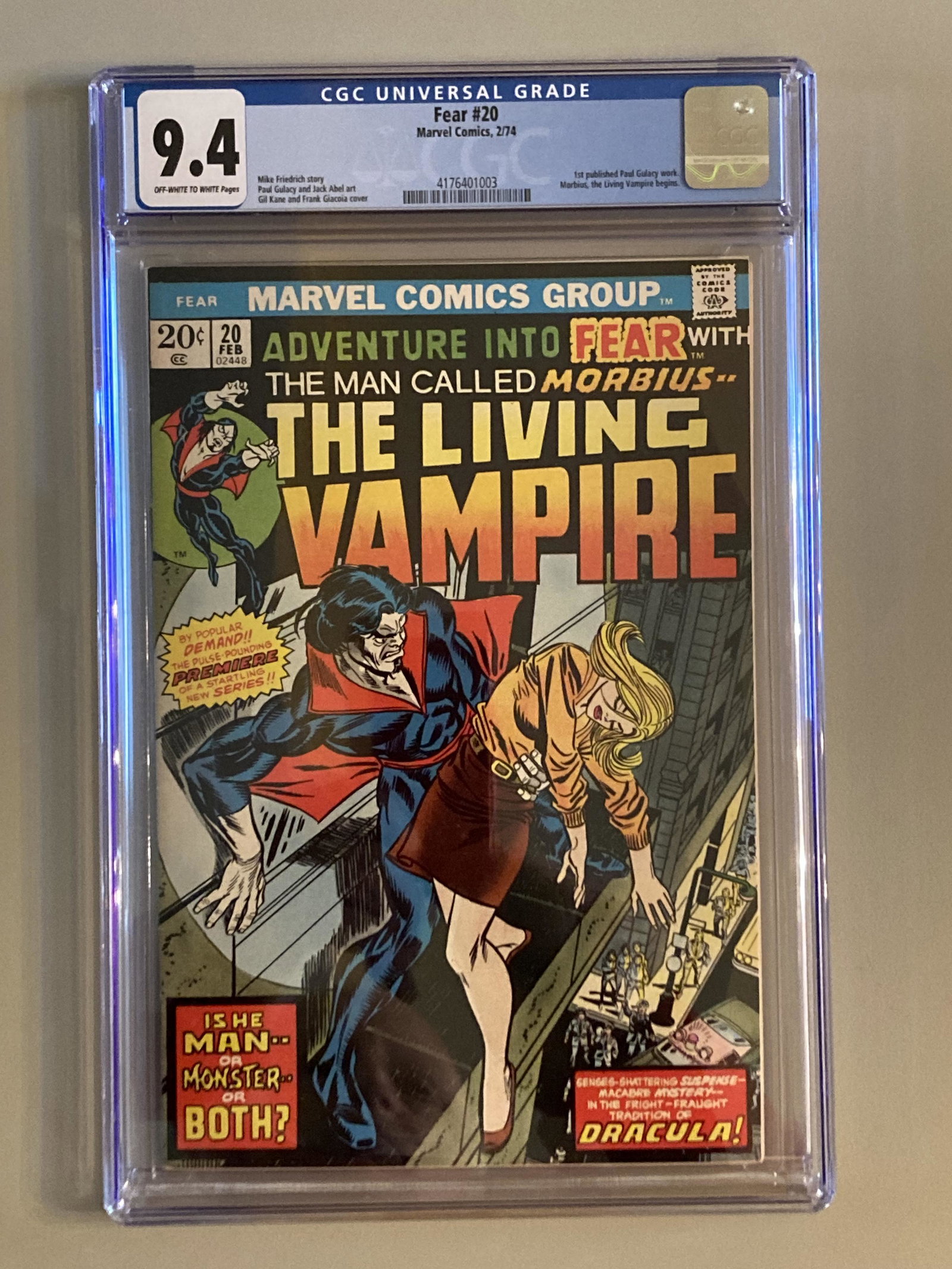 Fear 20 CGC 9.4 (1 of 2)