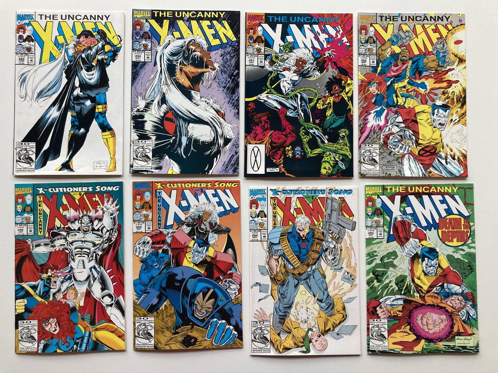 UNCANNY X-MEN 281-310, includes 1st Bishop (1 of 4)