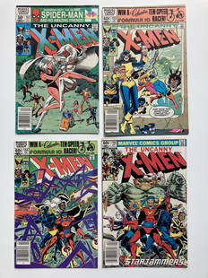 X-Men lot: 18 issues of X-Men, issues 152-154, 156-170; 158 is 2nd appearance of Rogue, 159 is X-Men versus Dracula, 160 is 1st Belasco and 1st Sym, 162 Brood in Wolverine and more