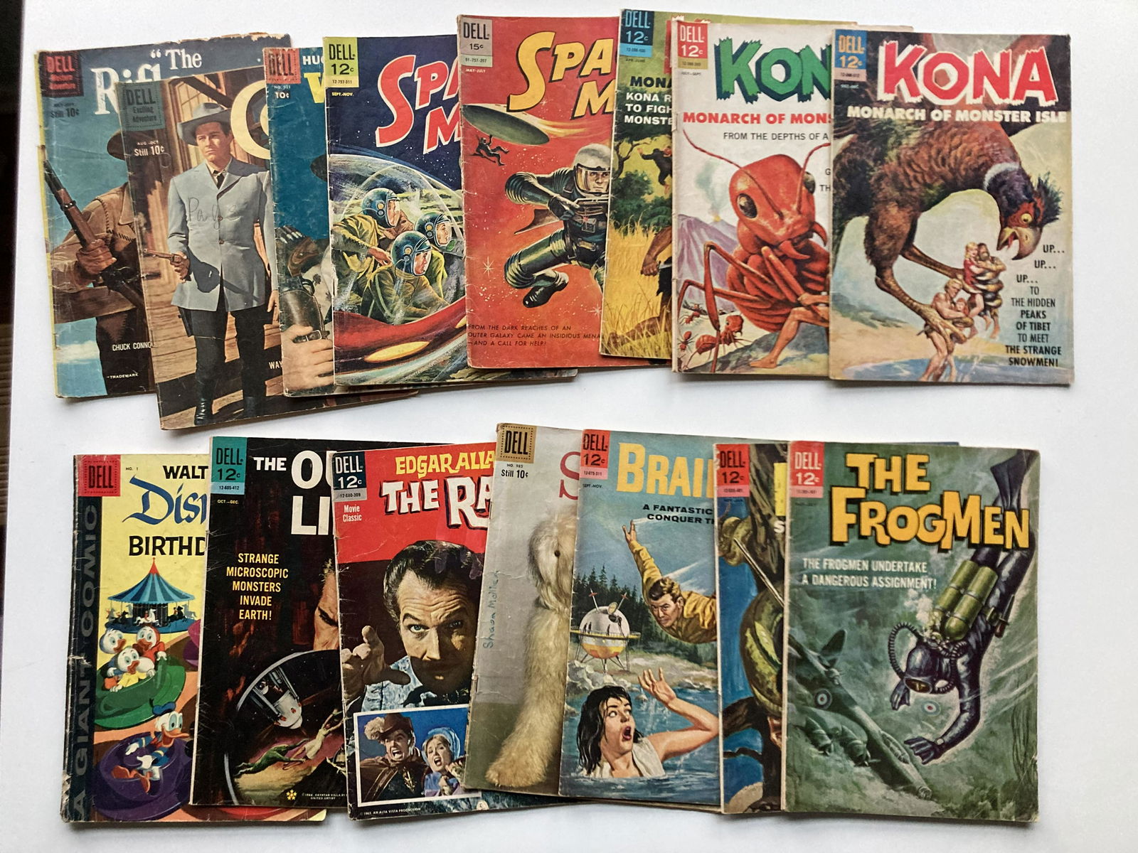 DELL 10c 12c 15c comic lot (1 of 5)