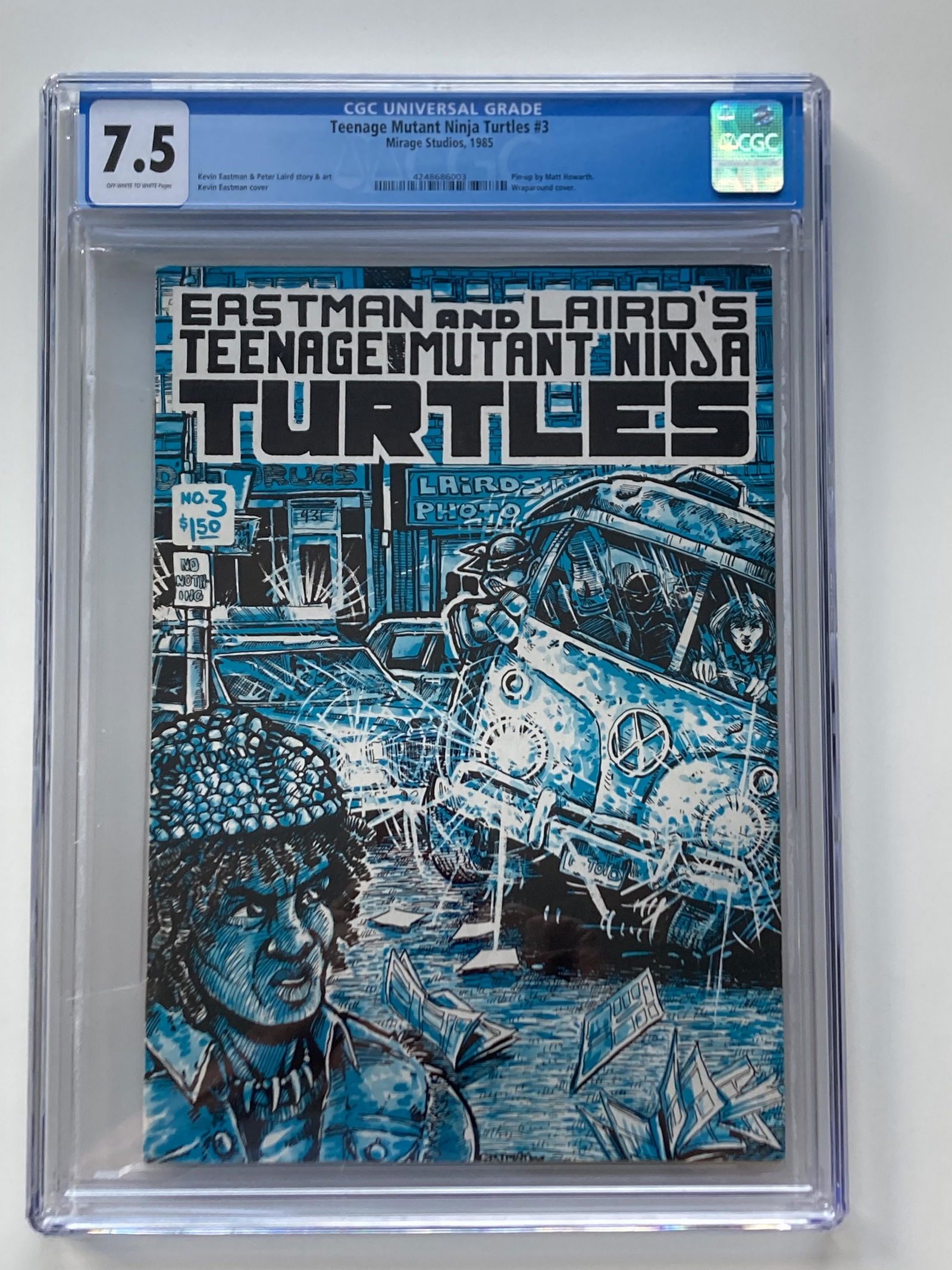 TEENAGE MUTANT NINJA TURTLES 3 1st print CGC 7.5 (1 of 2)
