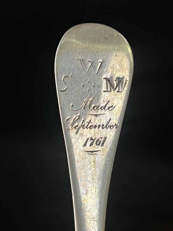 1761 Portsmouth NH Colonial Silver Spoon (Nelson) (1 of 6)