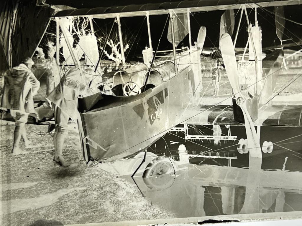 WW1 Glass Airplane Bombing Crash Glass Negatives (1 of 20)